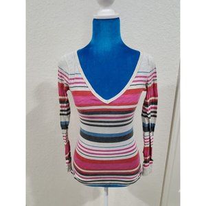 American Eagle Longsleeve Striped Shirt Top Size XS/TP